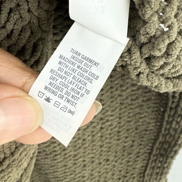 Aerie Olive Green Soft Cozy Turtleneck Sweater Size XS slightly oversized - Picture 16 of 16